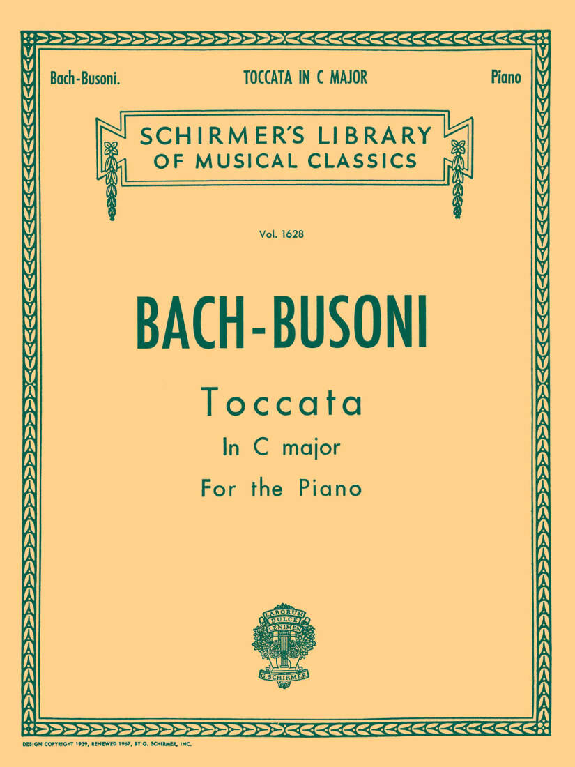 Toccata in C - Bach/Busoni - Piano - Sheet