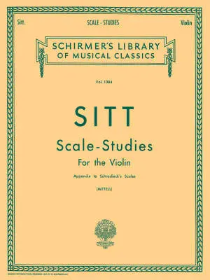 G. Schirmer Inc. - Scale Studies for Violin - Sitt/Mittell - Book