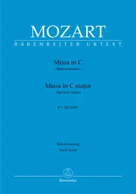 Baerenreiter Verlag - Missa in C Major K. 220 (196b) Sparrow Mass - Mozart - Vocal Score, Urtext Edition - Vocal, Mixed Choir, Orchestra