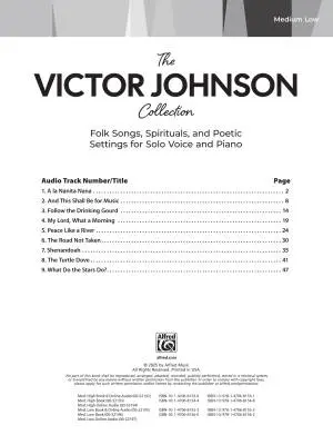 The Victor Johnson Collection - Medium Low Voice - Book