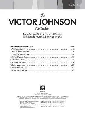 The Victor Johnson Collection - Medium High Voice - Book/Audio Online