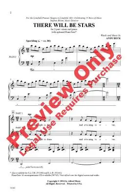 There Will Be Stars - Beck - Choral Octavo - 2-Pt Accompanied