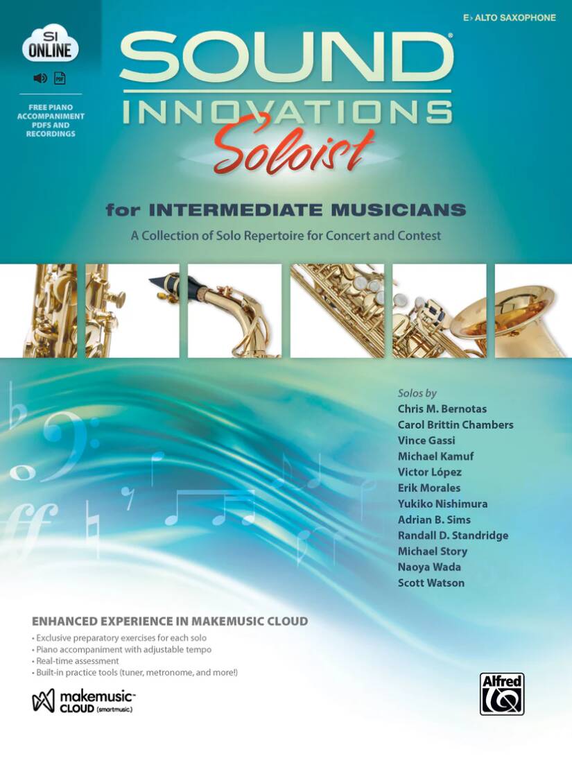 Sound Innovations Soloist for Intermediate Musicians - Alto Saxophone - Book/Media Online