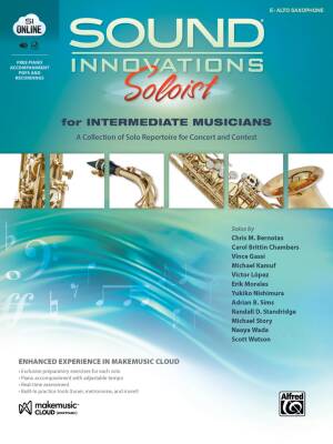 Sound Innovations Soloist for Intermediate Musicians - Alto Saxophone - Book/Media Online