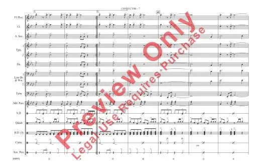 Modern Love - Bowie/Scott - Marching Band - Gr. 3