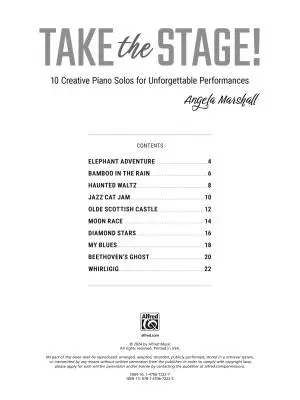 Take the Stage! - Marshall - Piano - Book