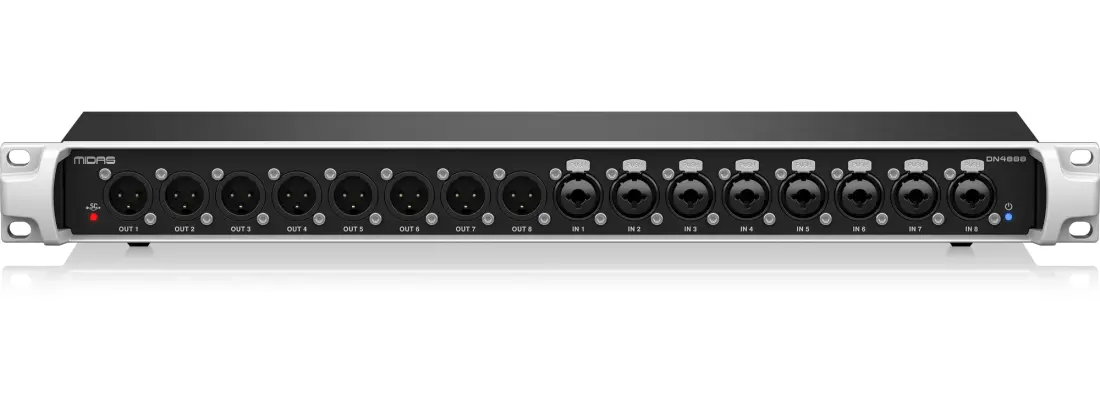 DN4888 Bus-Powered StageCONNECT Interface with 8x8 Analogue I/O and Dual Ultranet Outputs