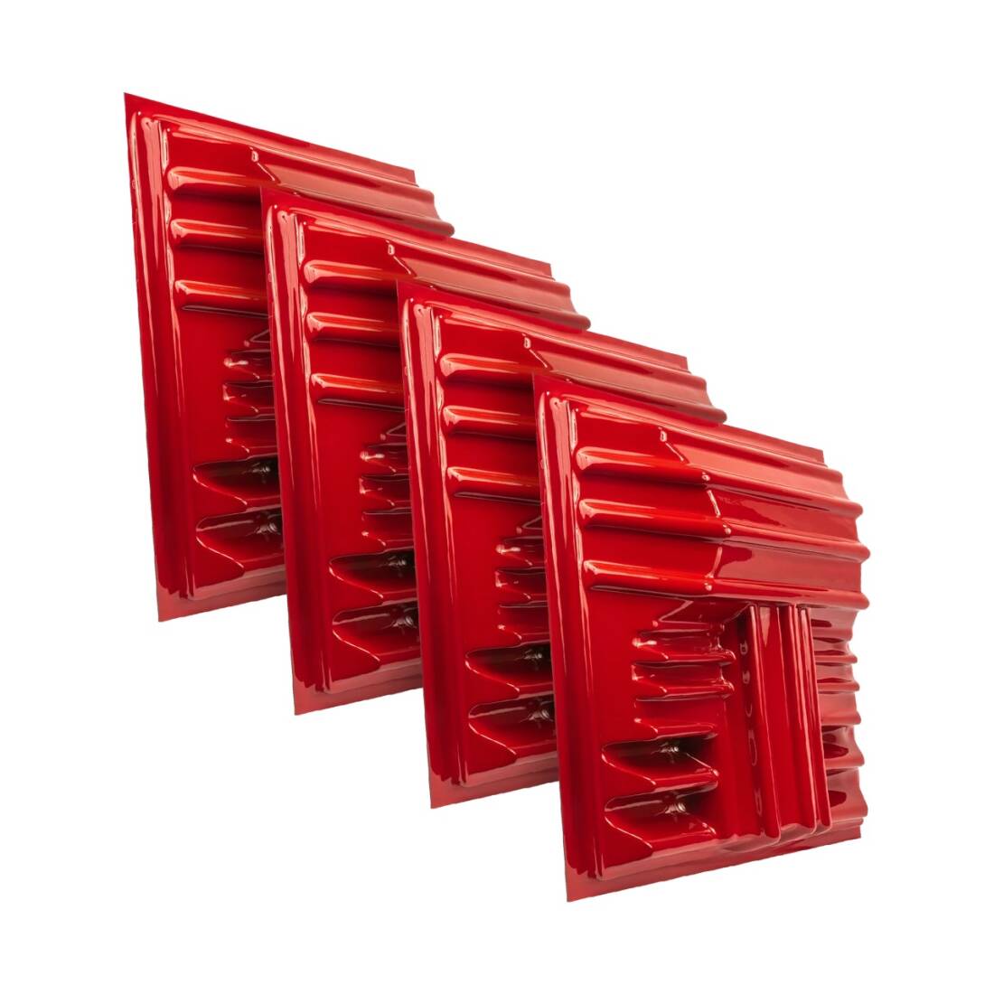 T\'Fusor 3D Sound Diffusor (4 Pack) - Sports Car Red