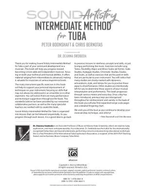Sound Artistry: Intermediate Method - Boonshaft/Bernotas - Tuba - Book