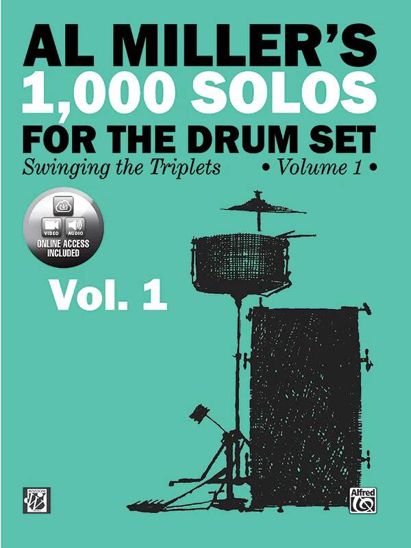 Al Miller\'s 1,000 Solos for the Drum Set, Volume 1 - Miller - Book/Media Online