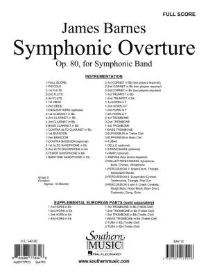 Symphonic Overture - Barnes - Concert Band - Gr. 5