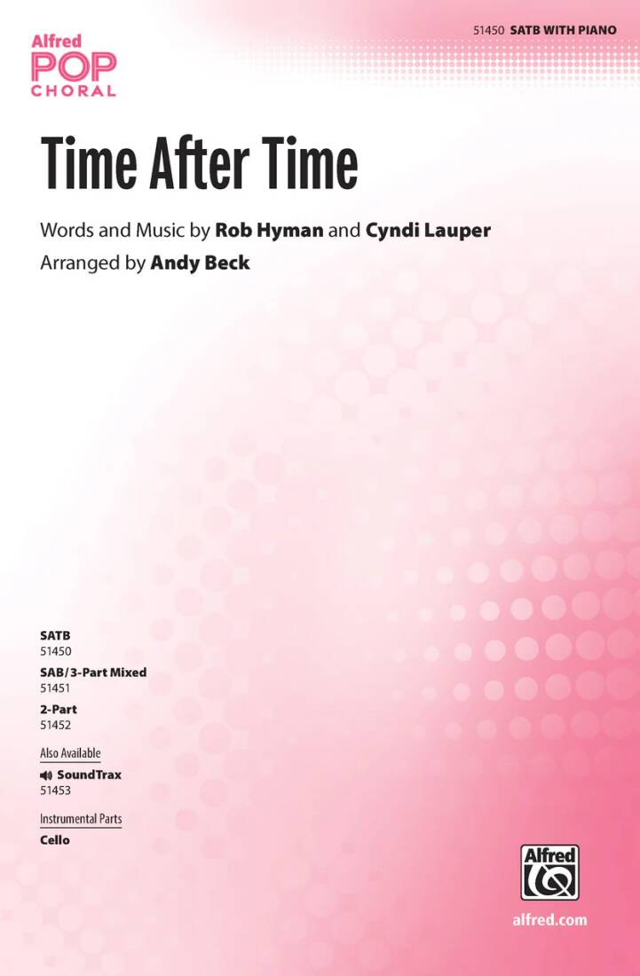 Time After Time - Hyman/Lauper/Beck - Choral Octavo - SATB Accompanied
