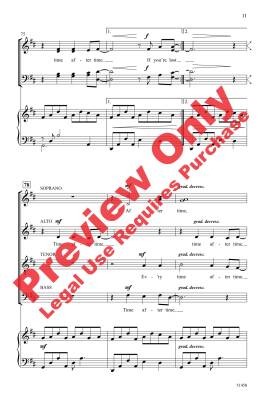 Time After Time - Hyman/Lauper/Beck - Choral Octavo - SATB Accompanied