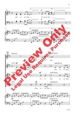 Time After Time - Hyman/Lauper/Beck - Choral Octavo - SATB Accompanied