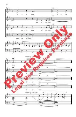 Time After Time - Hyman/Lauper/Beck - Choral Octavo - SATB Accompanied