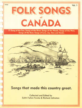 Folk Songs of Canada, Volume 1 - Fowke/Johnston - Piano/Vocal/Guitar - Book