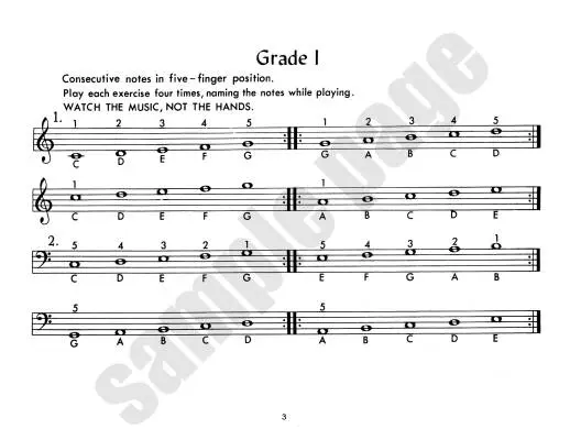 Daily Sight Reading Exercises Book 1 - Ahrens - Piano - Book