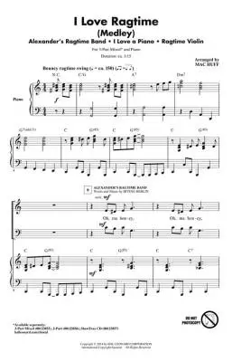 I Love Ragtime (Medley) - Berlin/Huff - 3pt Mixed