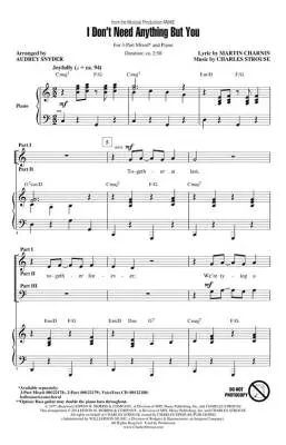 I Don\'t Need Anything But You (from Annie) - Charnin/Strouse/Snyder - 3pt Mixed