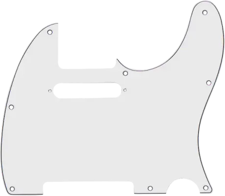 Fender - 8-Hole Mount Telecaster Pickguard, 3-Ply - White/Black/White