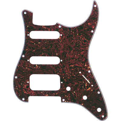 Fender - 11-Hole Modern-Style Stratocaster H/S/S Pickguard, 4 Ply - Brown Tortoise Shell