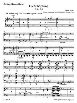 The Creation Hob. XXI:2 - Haydn/Oppermann - Harpsichord/Piano - Book