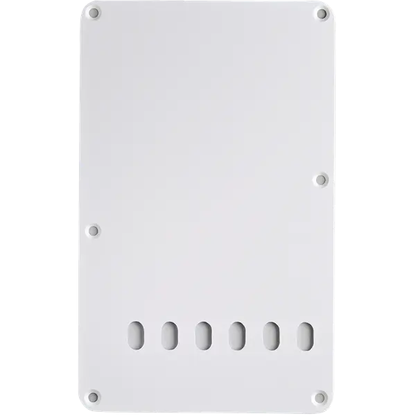 6-Hole Stratocaster Vintage-Style Tremolo Backplate, 1 Ply - White