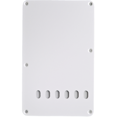 Fender - 6-Hole Stratocaster Vintage-Style Tremolo Backplate, 1 Ply - White