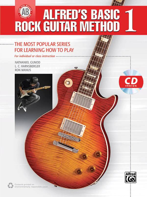 Alfred\'s Basic Rock Guitar Method 1 - Guitar - Book/CD