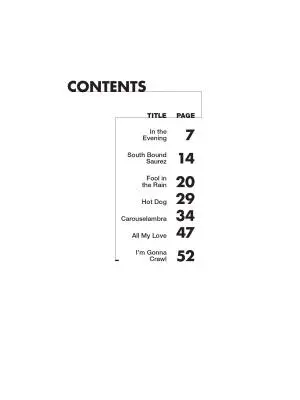 In Through the Out Door - Led Zeppelin - Bass Guitar - Book