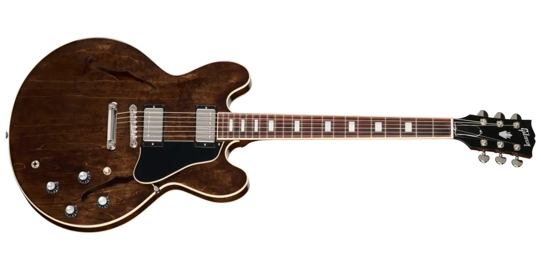 ES-335 60s Electric Guitar with Hardshell Case - Dark Walnut