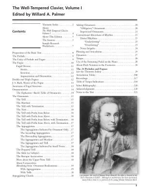 The Well-Tempered Clavier, Volume 1 - Bach/Palmer - Piano - Book/CD
