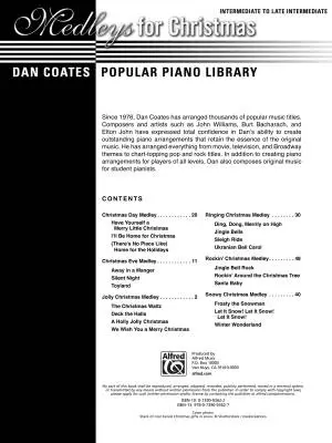 Medleys for Christmas - Coates - Piano - Book