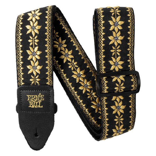 2\'\' Jacquard Guitar Strap - Flower Crown
