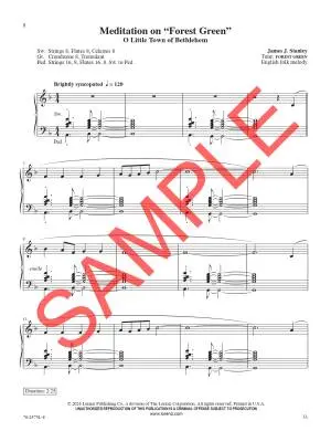 On Christmas Night - Stanley - 2-Staff Organ - Book
