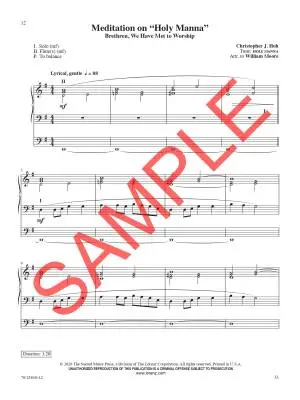 Mansions in the Skies - Hoh - 3-Staff Organ - Book