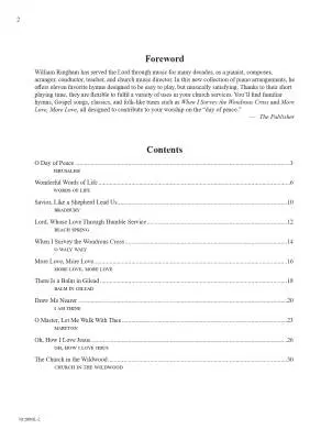 O Day of Peace - Ringham - Piano - Book