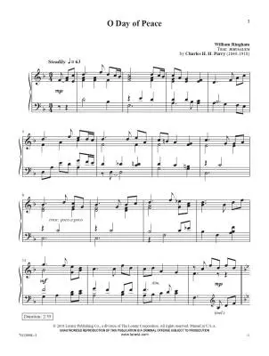 O Day of Peace - Ringham - Piano - Book