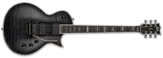 LTD Deluxe Flame Maple Top Electric Guitar - See Thru Black