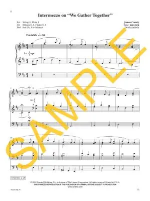 Now Thank We All Our God - Conely - 3-Staff Organ - Book