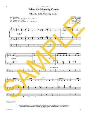 When the Morning Comes - Limbaugh - 3-Staff Organ - Book