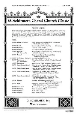G. Schirmer Inc. - Ave Maria - Victoria/Baldwin - Choral Octavo - SATB A Cappella