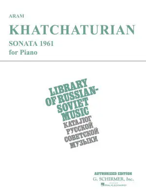 G. Schirmer Inc. - Sonata (1961) - Khachaturian - Piano - Book