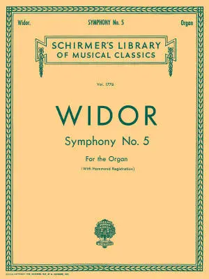 G. Schirmer Inc. - Symphony No. 5 - Widor/MacFarlane - Organ - Book