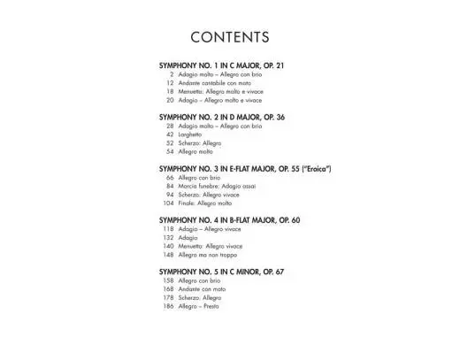 Symphonies: Complete - Beethoven - 1P4H - Book