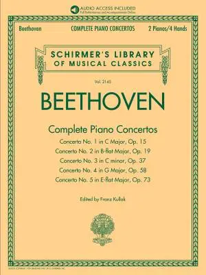 G. Schirmer Inc. - Complete Piano Concertos - Beethoven - Piano - Book/Audio Online