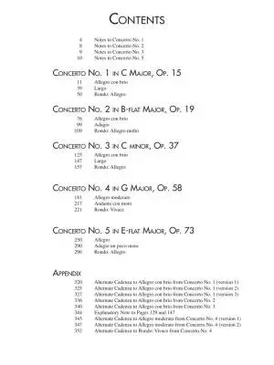 Complete Piano Concertos - Beethoven - Piano - Book/Audio Online