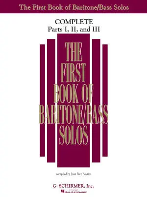 G. Schirmer Inc. - The First Book of Solos for Baritone/Bass Complete, Parts I, II and III - Boytim