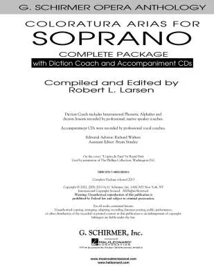 Coloratura Arias for Soprano, Complete Package - Larsen - Book/Audio Online