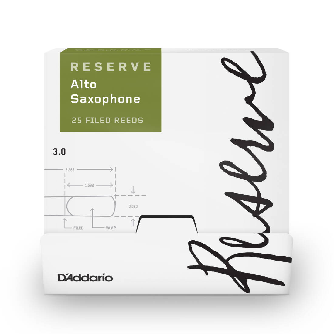 Organic Reserve Alto Sax Reed - Strength 3 (25 Pack)